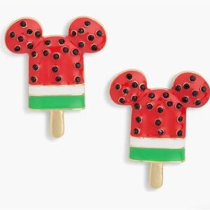 NWT BaubleBar Disney Mickey Mouse Watermelon Pop Stud Earrings NEW